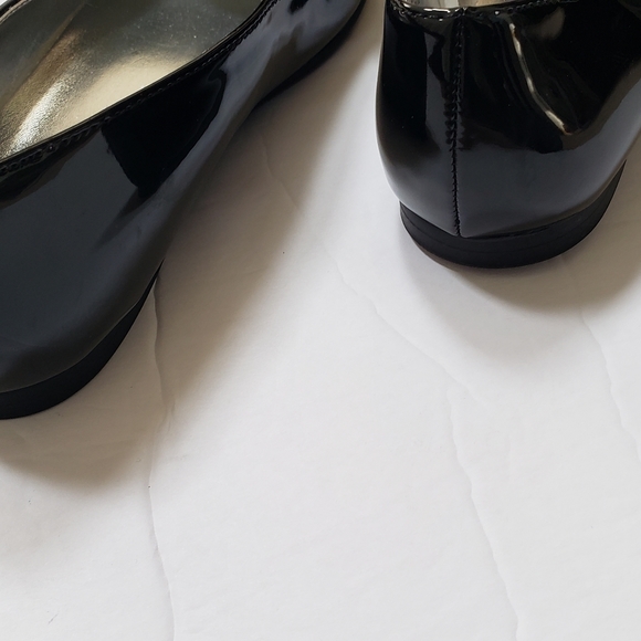 Flowers by Nina black patten slip on size 3 - Picture 6 of 9